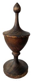 J118  19th Century Architectural Finial in its original dry surface, wonderful hand  turnings and a great piece of folk art. 16 1/2� tall 6 3/4 