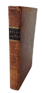 A203 Early 19th Century leather book "The Human Body The Anatomy"  by John Bell 1822 from the estate of a small town Maryland Doctor. measures 8 1/2" tall 5 1/2" wide