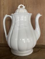 G125 Ironstone large teapot ., It is signed in black on the bottom Royal Patent Ironstone W&E Corn.