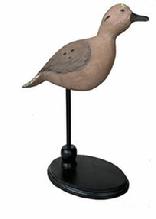 H429 Hand carved Dove from Dorchester County MD, carver unknown, all original paint mounted stand for displaying. Late 20th century.