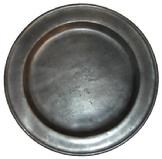 S482 18th century Pewter Charger 15"