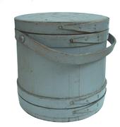 R94 Original grey painted New England firkin