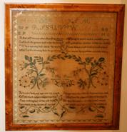 R250 Sampler made by Mary Poole 1809