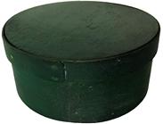 E568 New England pantry box used for the storage of spices, with the original wonderful dry  green  paint, great small size