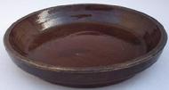 Glazed stoneware pie plate 9 3/4" x 1 3/4"