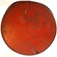 F900 Antique Firkin C Wilder and Son South Hingham Mass 19th Century stampon on the lid, in old red paint