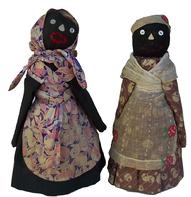 X65 Two Cloth Black Mammy Milk Bottle Doorstops