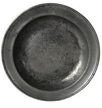 E94 18th century Pewter bowel made by Thomas Danforth in colonial Connecticut 1755 