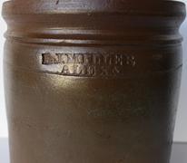 D56 Half-Gallon Stoneware Jar, Stamped "E.J. MILLER / ALEXA," attributed to the Wilkes Street Pottery, Alexandria, VA origin, circa 1850