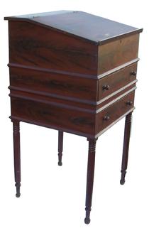 X34 Early 19th century  Pennsylvania   paint decorated  School Master?s Desk, Ca. 1820?1830,