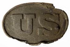 **Sold**RM1426 Civil War dug US M-1839 Enlisted man's Cartridge Box Plate dug on the Gettysburg Battlefield!
