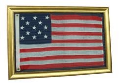 RM 28 Wonderful small size 13 star American national flag with 3-2-3-2-3 configuration.