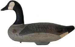 Sold D497 James E. Banies  from Morgantown Maryland,  St Mary's County Maryland ) circa 1950 Carved wooden painted Goose Decoy Sign J.E.B. all original