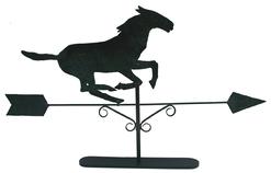 W204 Early 20th century New England Horse Weathervane, stamped  by maker SKB, copper , 20 1/2" tall x 34 1/4" long