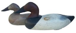 Q475  Pair of Paul Gibson canvasbacks circa  1950's Have de Grace, MD.