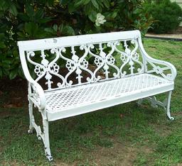 LL151  Early 20th century Buffalo NY,Antique Iron Garden Benches