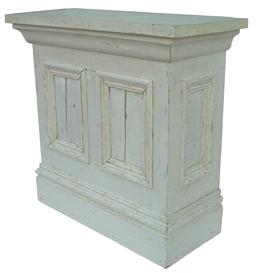 X62  19th century country store counter,very unusual small sizes, with the original white  paint