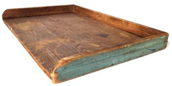 H54 19th century Noodle board. Mid to late 19th century, referred to as a dough board, these boards were used for multiple purposes serving as a kitchen counter for rolling out dough.