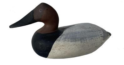 G469 Upper Bay oversized canvasback duck decoy, in original paint, carver unknow