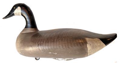 H21 R. Madison Mitchell carved Canada goose Decoy signed and date by Madison Mitchell and dated 1970