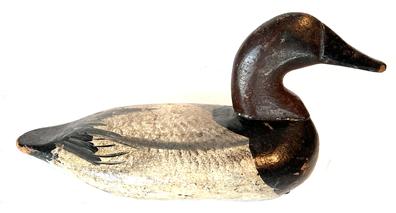 H162 Canvasback Decoy - Carver is Harry Davis (or Al Thomas?) - Severn Hall re-paint. Full size.