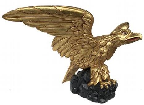  SP5 American Carved Wooden Eagle  made by the American Eagle Company , Boston Mass. Expertly Hand-Carved  1950-1960