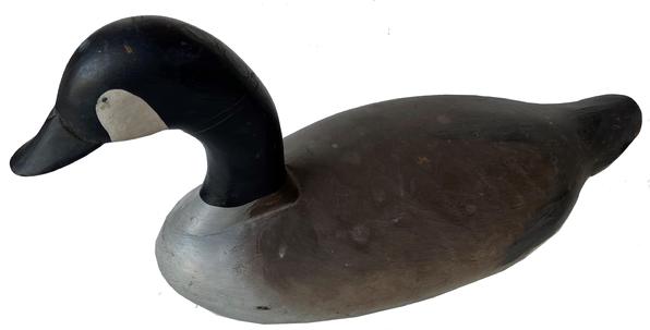 G444 Late 1950's Charlie Bryan- Middle River,Md. Goose,  original paint  good condition,Charlie Bryan Canada Goose Decoy. Charlie Bryan of Middle River, MD made some of the finest decoys in the region.