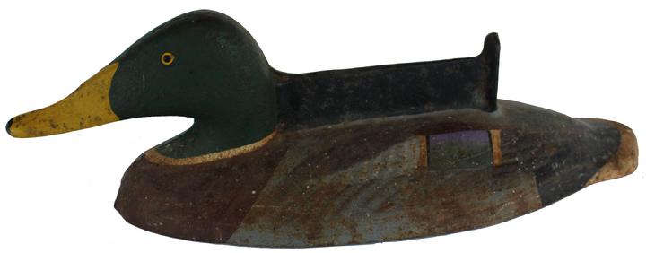 C578 Cast iron Sink Box boot Scraper Decoy bty Madison Mitchell, original paint, circa 1970