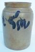 U182 Cobalt decorated stoneware Jar attributed to Peter Herman 