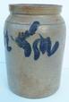 U182 Cobalt decorated stoneware Jar attributed to Peter Herman