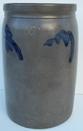 U183 Cobalt decorated stoneware Jar attributed to Peter Herman circa 1860 