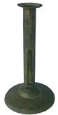 X272 Hog Scraper candlestick circa 1800 with push up thumb, marked Shaw Birm piece 7"