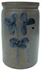 X20 One gallon Cobalt-Decorated Stoneware Jar, Stamped "P. HERRMANN," Baltimore, MD, circa 1865 10" tall